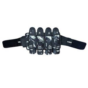 HK Army Paintball Harness W/ 4 Pods Black/Gray Camo Durable Secure Adjustable Be
